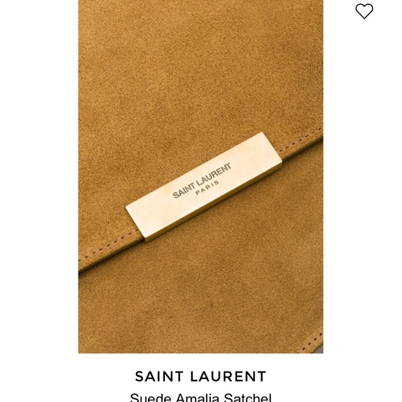NWT SAINT LAURENT SUEDE BAG SATCHEL - Picture 5 of 14